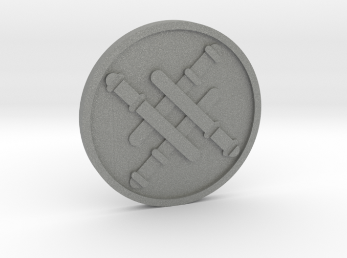 Four of Wands Coin 3d printed