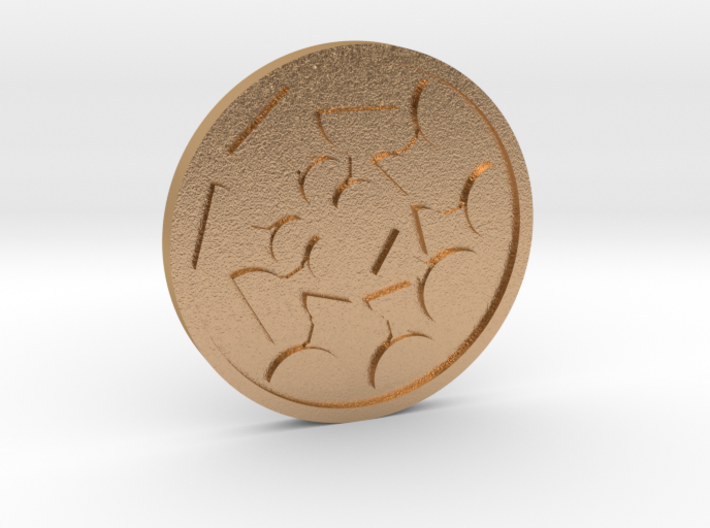 Nine of Cups Coin 3d printed