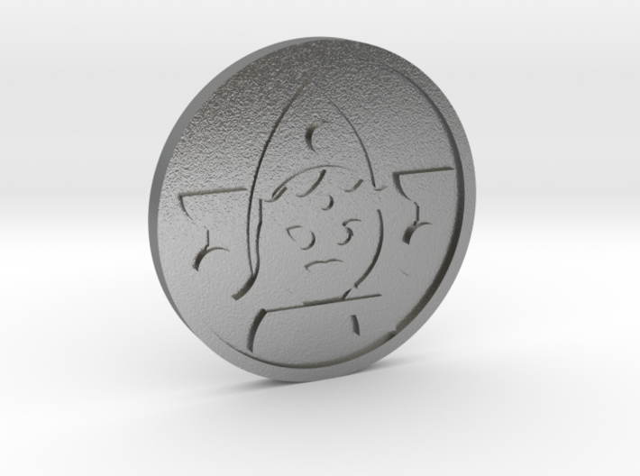 Queen of Cups Coin 3d printed