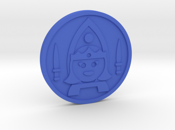 Queen of Swords Coin 3d printed