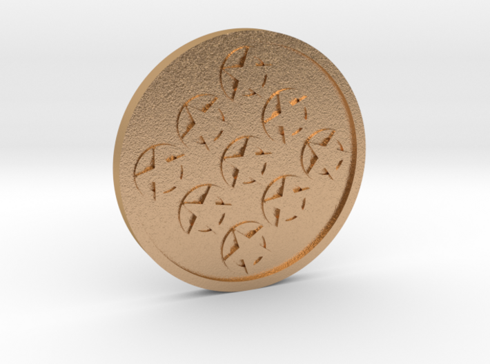 Nine of Pentacles Coin 3d printed