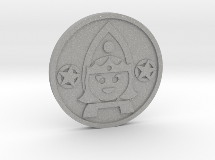 Queen of Pentacles Coin 3d printed