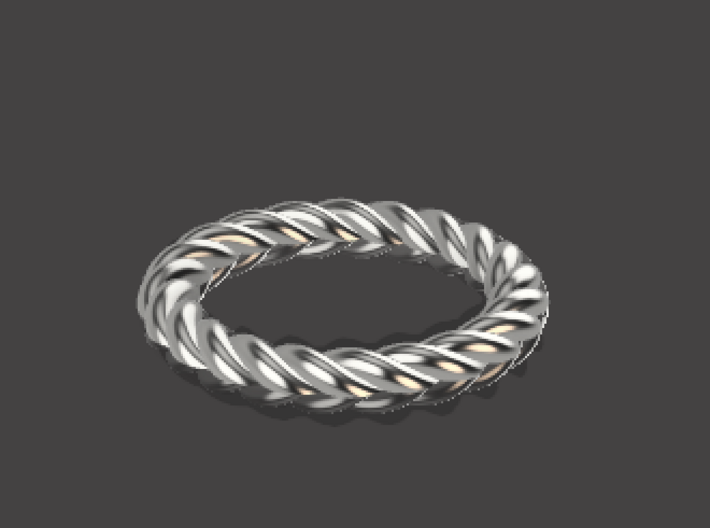 Twisty Ring 3d printed