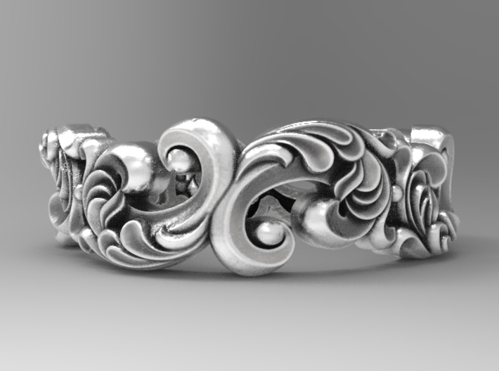 Antique design scroll band size 7 3d printed 