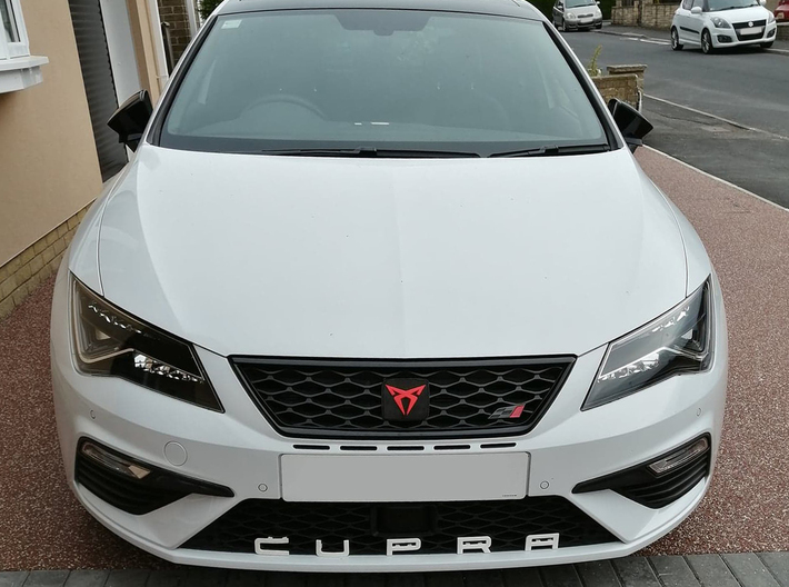 Cupra Lower Grill Letters - Full Set 3d printed Thanks Kevin for this clean front end image! Matching white lettering