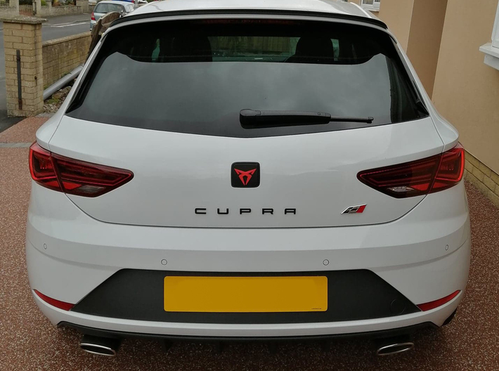 Leon Cupra Bootlatch "S" Badge - Logo Part 3d printed Thanks Kevin for this shot of his Cupra!