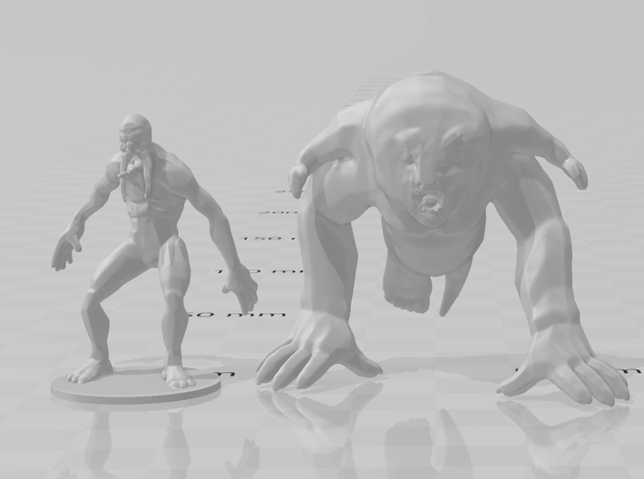 Pseudogiant 40mm miniature games DnD rpg horror 3d printed 