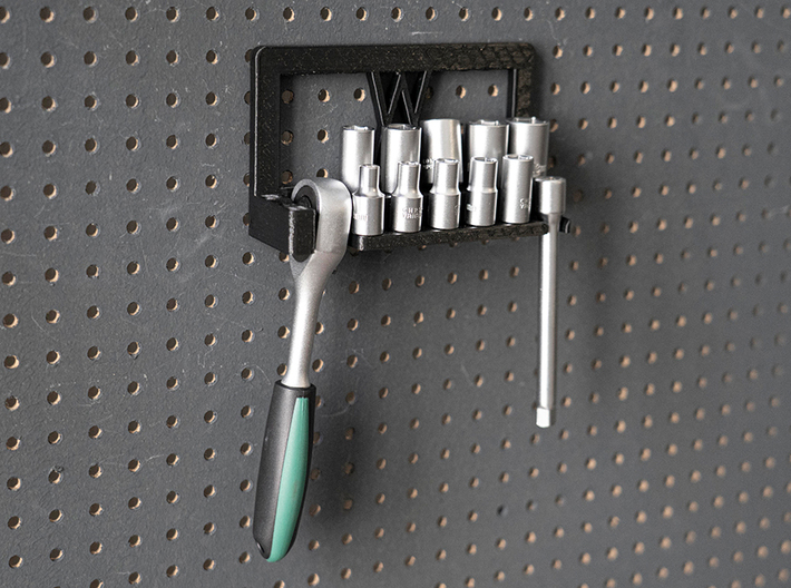 Tool Holder for Socket Wrench Set 12pcs 1/4" I 001 3d printed 