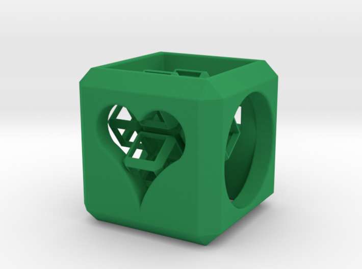 SCULPTURE Cross inside a Cube (25 mm) 3d printed