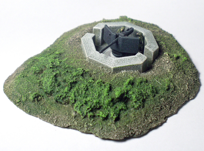 1:144 WWII German 5cm AT gun Emplacement Set 3d printed Used in a diorama, Crew not included.