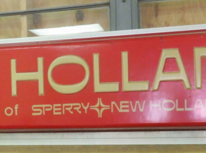 1/64 Vintage Sperry New Holland Dealer Sign 3d printed 