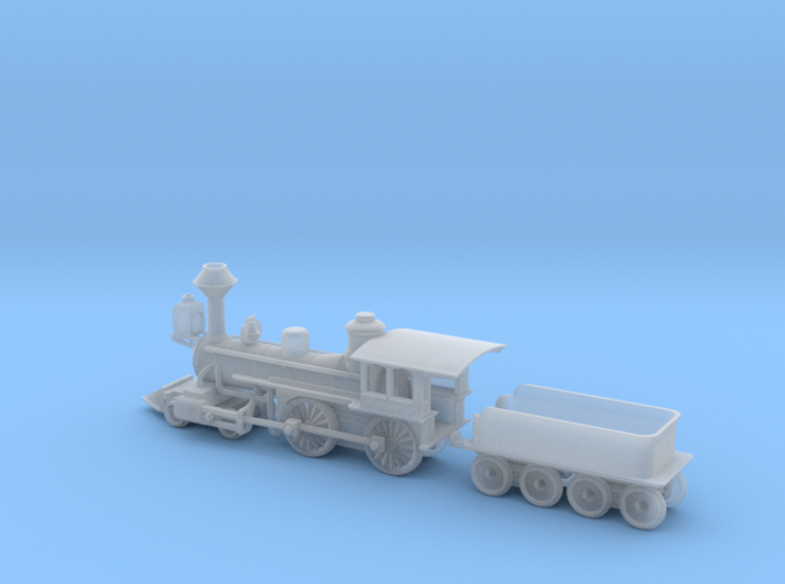 Grant 4-4-0 Locomotive - Nscale 3d printed