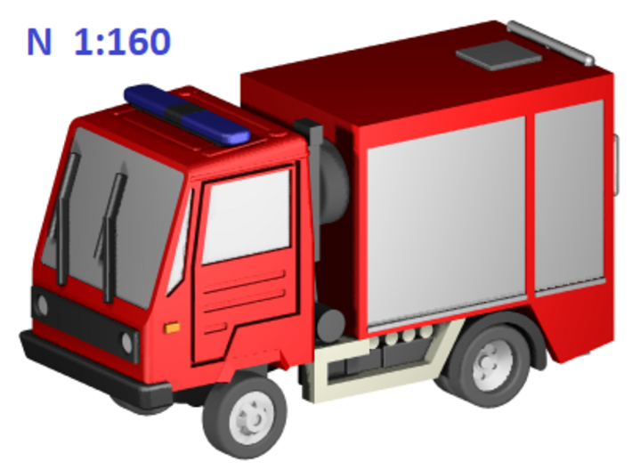 Multicar Feuerwehr  (N-Scale - 1:160) 3d printed 