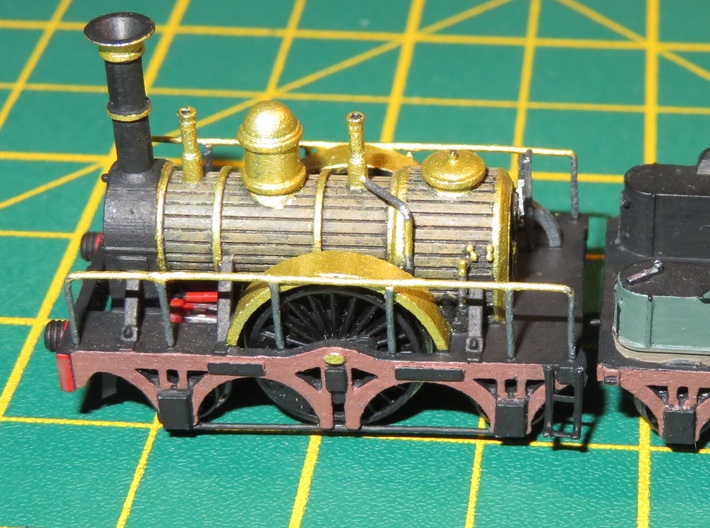 North Star Broad Gauge Locomotive (N Scale) 3d printed 