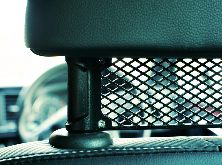 Car Headrest Grill - Blank 3d printed Example of the blank variation