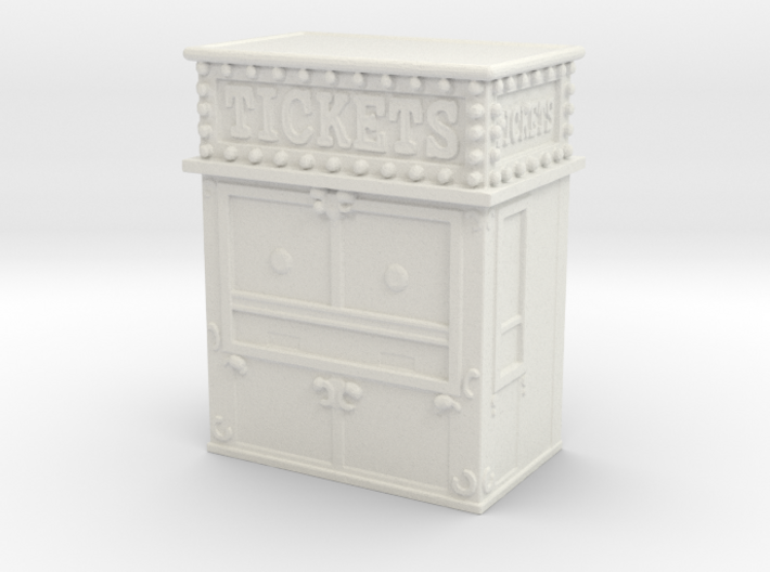 Carnival Ticket Booth 1/120 3d printed