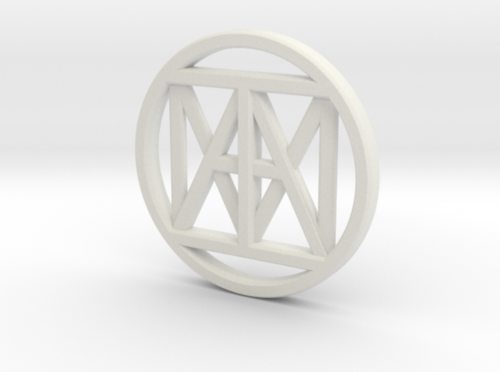 United I AM 30mm Coin 3d printed