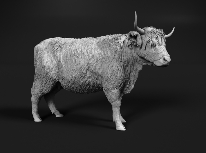 Highland Cattle 1:87 Standing Female 3d printed 