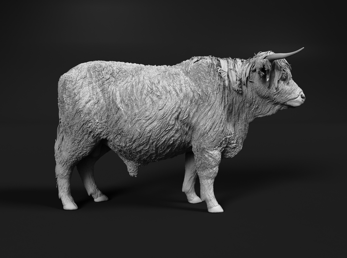 Highland Cattle 1:32 Standing Male 3d printed