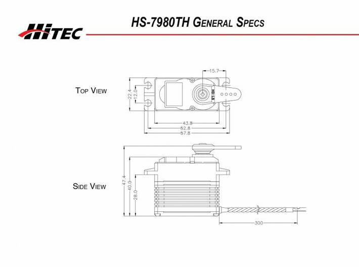 Strengthener holder-for-hitec7980 3d printed 