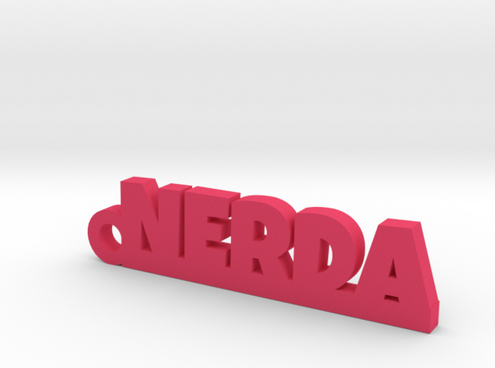 NERDA_keychain_Lucky 3d printed