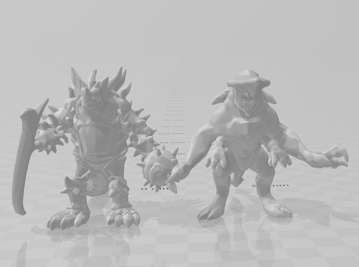 Tyrant Bones kaiju monster 56mm miniature fantasy 3d printed 