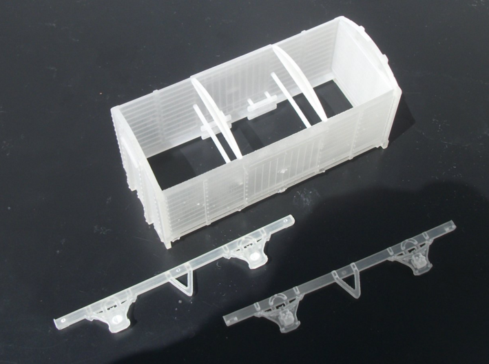 HO Scale LBSCR 8 ton Covered Goods Wagon  3d printed 
