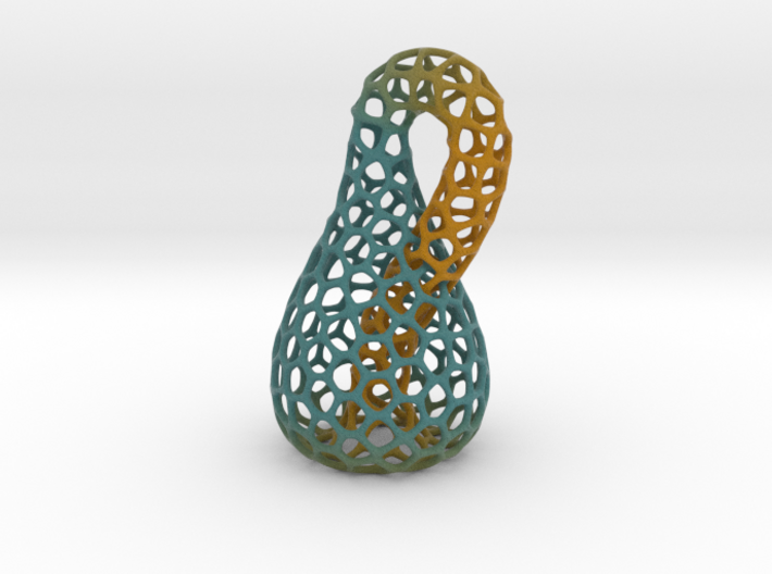 Klein Bottle - Voronoi Weave - Color 3d printed 