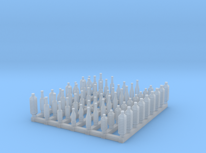 Bottles 1/56 scale 3d printed
