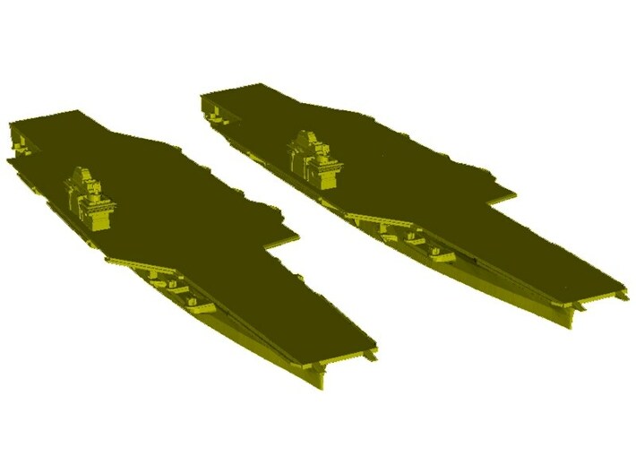 1/2400 scale USS Forrestal CV-59 aircraft carriers 3d printed