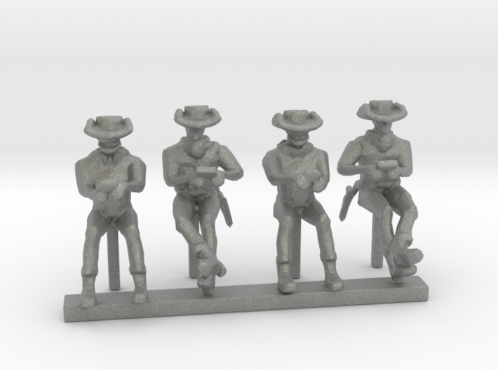 HO Scale Card Players 3d printed This is a render not a picture