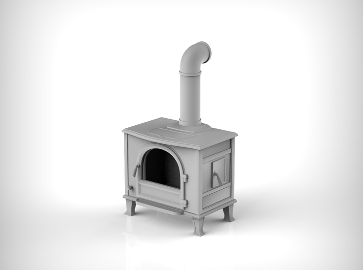 Stove Vintage 01.1:24 Scale 3d printed