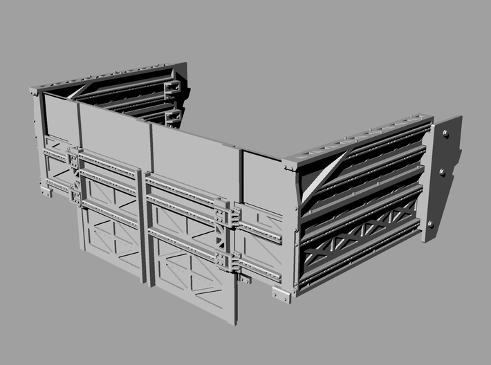 M1165 Army GMV - cargo walls 3d printed 