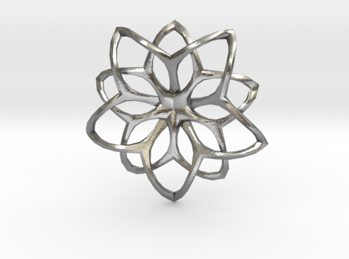 Flower Loops Pendant 3d printed