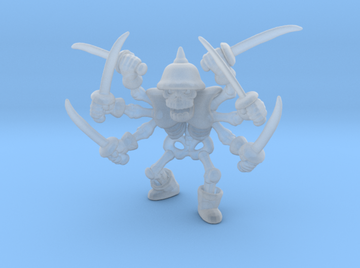 Skeleton Swordsman 42mm miniature fantasy game DnD 3d printed