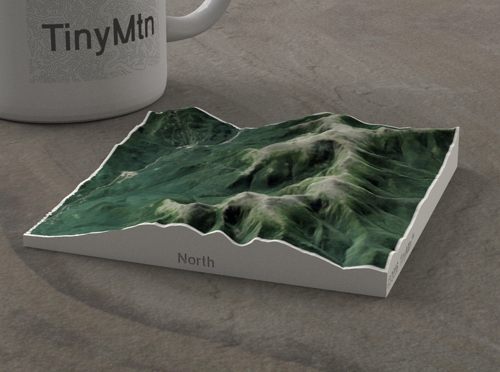 Mt. Washington, NH, USA, 1:100000 Explorer 3d printed 