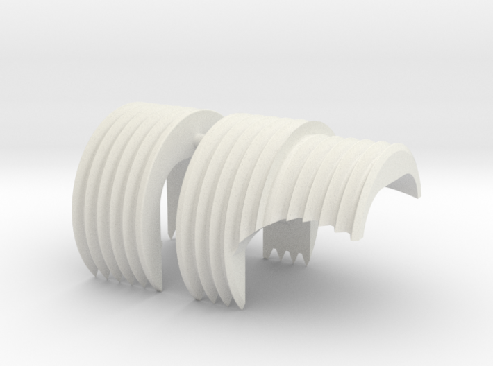 Heat sink grill (2 parts) “SOLO:ASWS” 3d printed