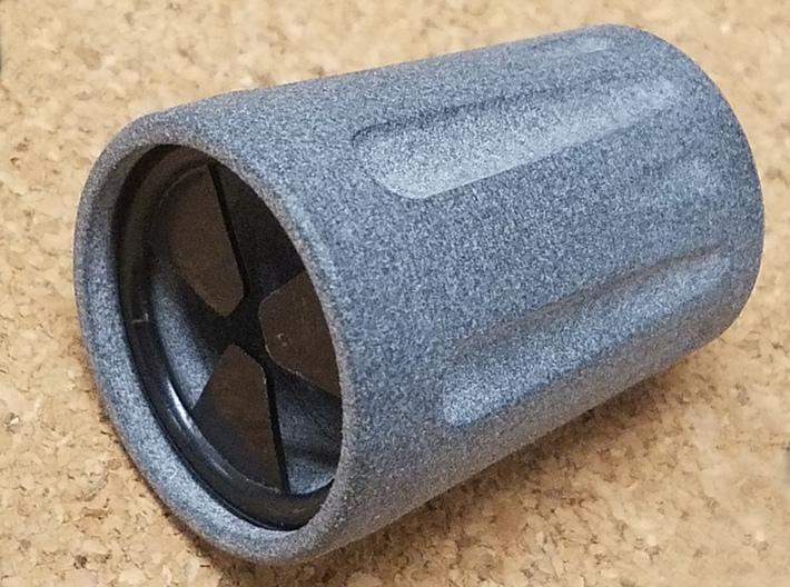 LP-Feed-Cap-Deep-Clamp-Fluted 3d printed 