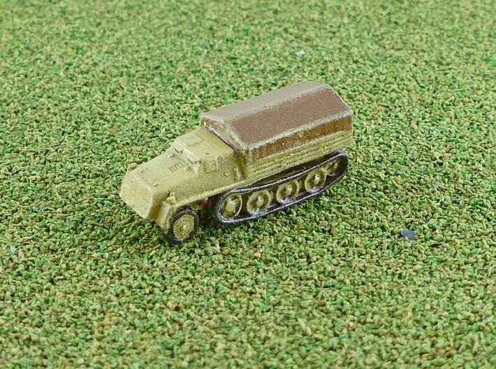 s. Wehrmachtsschlepper w. Plank Bed 1/285 3d printed