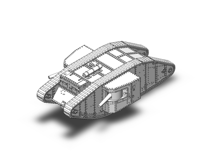 Mark 1 male tank WW1 3d printed 