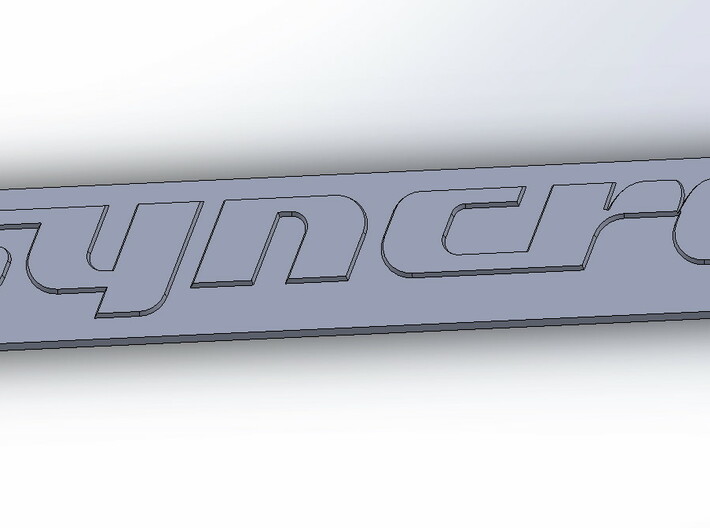 syncro badge 3d printed