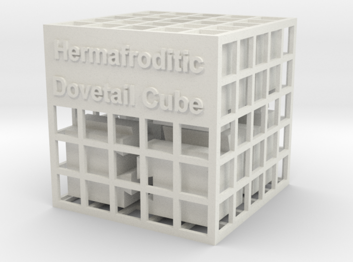 Hermaphroditic Dovetail Cube 3d printed 