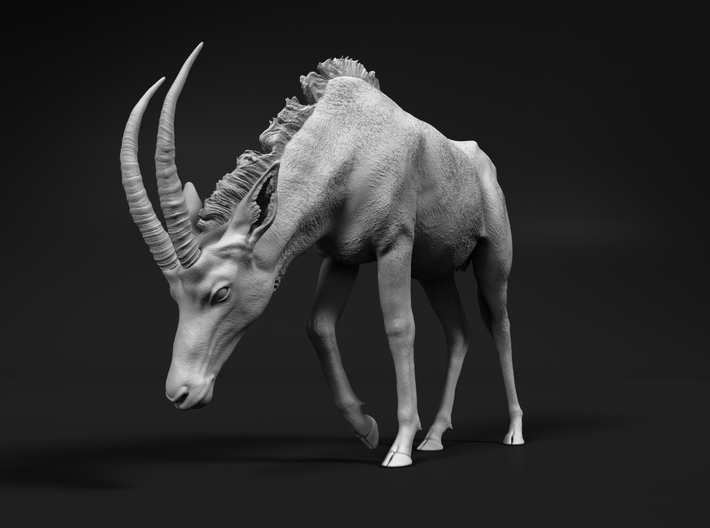Sable Antelope 1:16 Female with head down 3d printed