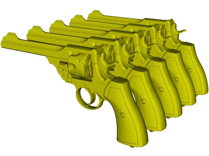 1/12 scale Webley &amp; Scott Mk VI revolvers x 5 3d printed