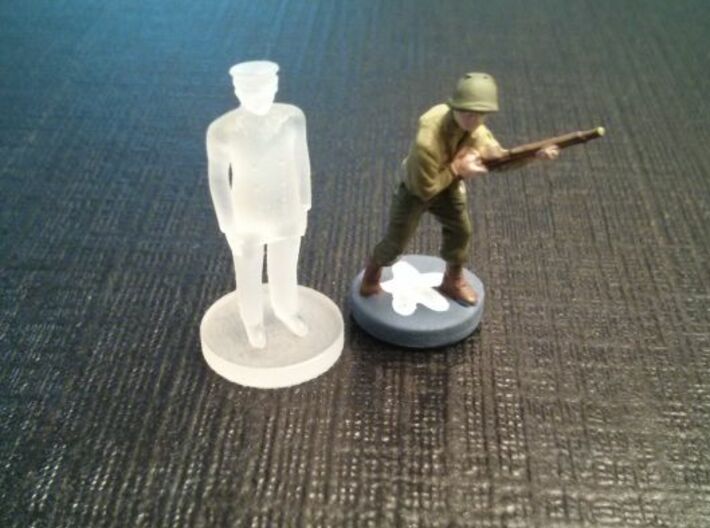 Leaders: France & Italy 3d printed Example of an unpainted piece.