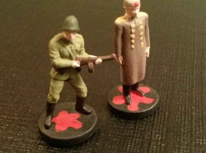 Leaders: USSR 3d printed General with greatcoat and ushanka. Pieces sold unpainted.