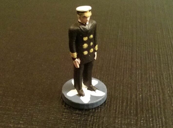 Leaders: United Kingdom 3d printed Admiral in dress blues. Pieces sold unpainted.