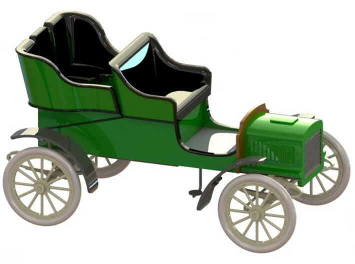 Ford Model C Tonneau 1904 1/24 3d printed CAD-model