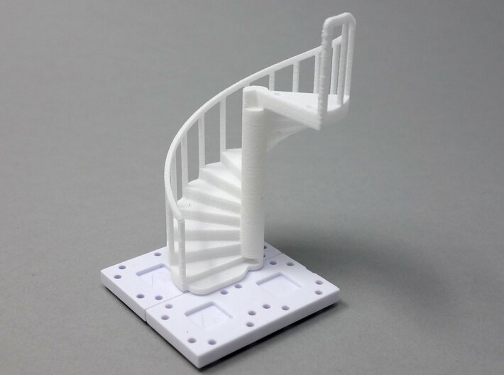 3D Spiral Staircase - Hollow 3d printed
