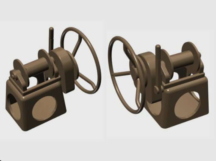 Springer-1-Winch-1@16-SW-X2 3d printed Rendeer showing two views